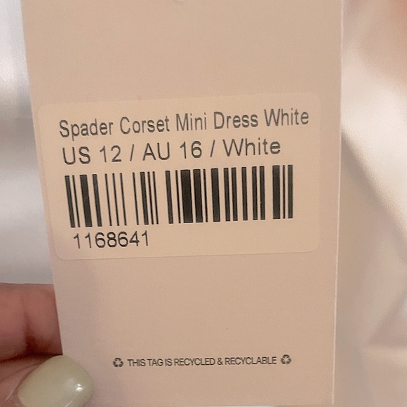 Princess Polly White (Size 12) Strapless Spader Corset After-five Mini Dress - Picture 11 of 12